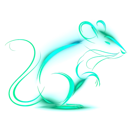 Line-art illustration of the Rat, first animal of the Chinese zodiac.